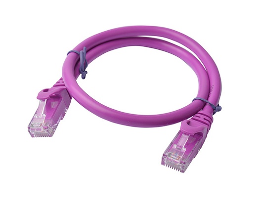[9341756012970] 8Ware CAT6A Cable 0.5m (50cm) - Purple Color RJ45 Ethernet Network LAN UTP Patch Cord Snagless
