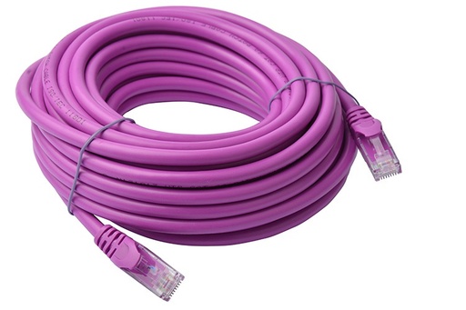 [9341756013274] 8Ware CAT6A Cable 10m - Purple Color RJ45 Ethernet Network LAN UTP Patch Cord Snagless