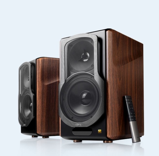 [6923520268184] Edifier S2000MKIII 2.0 Lifestyle Active Bookshelf Bluetooth Studio Speakers - BT/AUX/Optical/Coaxial 124W RMS MDF Wood Panel