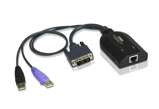 [4719264640032] Aten KVM Cable Adapter with RJ45 to DVI, USB for KH, KL, KM and KN series