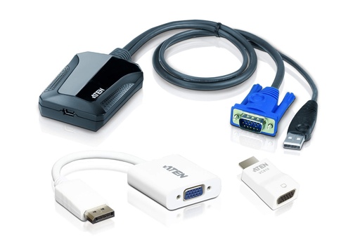 [4719264646751] Aten Laptop USB KVM Console Crash Cart Adapter IT Kit