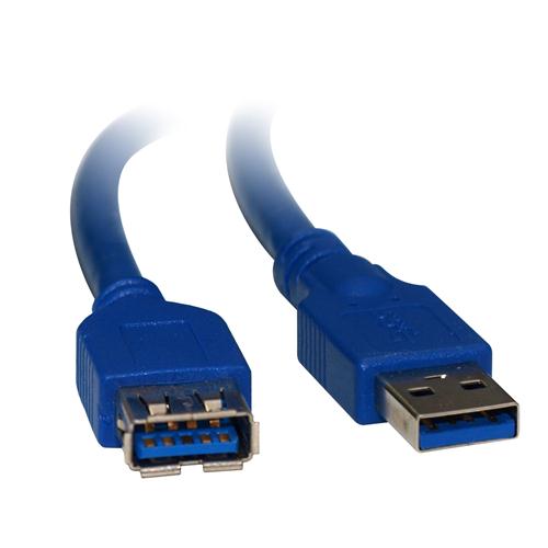 [9341756009017] 8Ware USB 3.0 Extension Cable 1m A to A Male to Female Blue