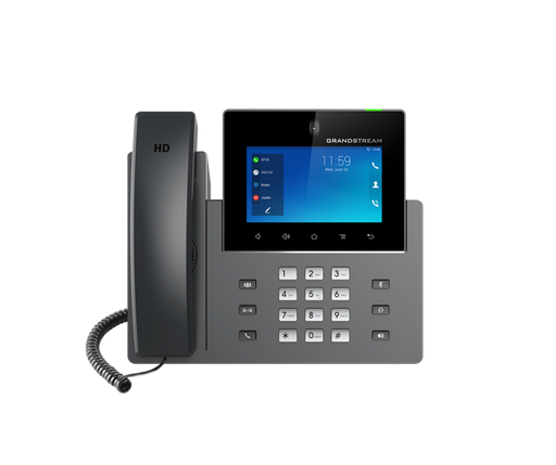 [6947273702917] Grandstream GXV3350 16 Line Android IP Phone, 16 SIP Accounts, 1280 x 800 Colour Touch Screen, 1MB Camera, Built In Bluetooth+WiFi, Powerable Via POE