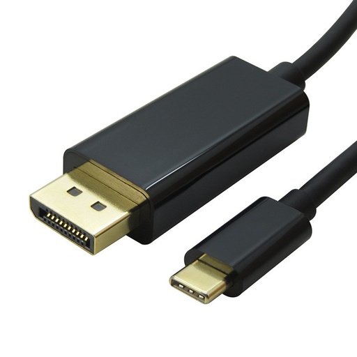 [9341756016800] 8ware 2m USB-C to DP DisplayPort Cable Adapter Male to Male iPad Pro Macbook Air Samsung Galaxy S10 MS Surface