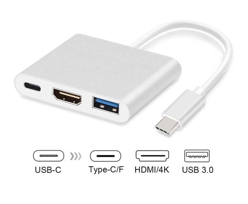 [9341756011997] 8Ware USB Type-C to HDMI Adapter Cable with Type-C Charging Port - Up to 60W