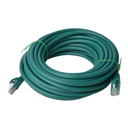 [9341756017067] 8Ware CAT6A Cable 20m - Green Color RJ45 Ethernet Network LAN UTP Patch Cord Snagless