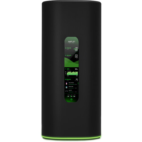 [810010072559] Ubiquiti Amplifi Alien Mesh Router - Wi-Fi 6 - 4x Gigabit Ethernet Ports on Router, Touch Screen Display,  5 GHz 8x8 WiFi 6 Radio, 2Yr Warr