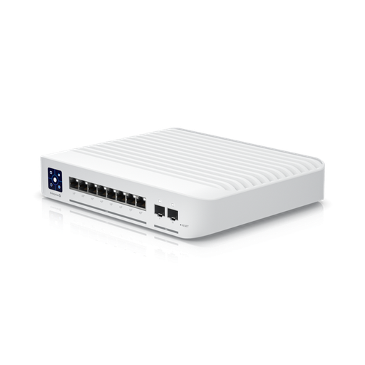 [810010074874] Ubiquiti Switch Enterprise 8-port PoE+ 8x2.5GbE, Ideal For Wi-Fi 6 AP, 2x 10g SFP+ Ports For Uplinks, Managed Layer 3 Switch, 2Yr Warr