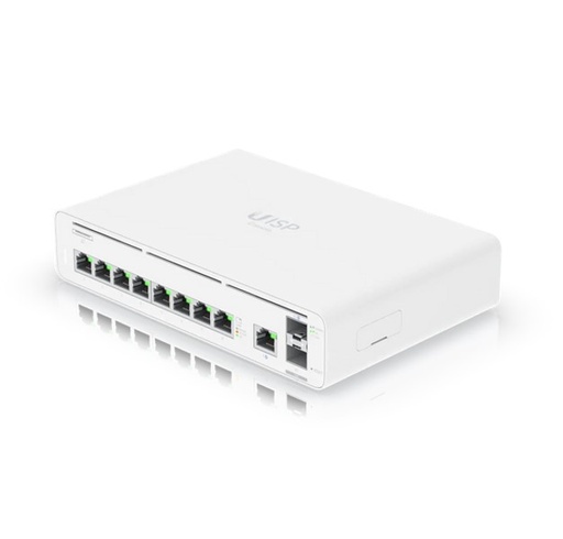 [810010077455] Ubiquiti UISP Host Console,Integrated Switch  Multi-gigabit Ethernet Gateway, (9) GbE RJ45 ports, (2) 10G SFP+ ports, Up 8,500 Mbps,  2Yr Warr