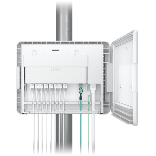 [810010078926] Ubiquiti UISP Box, Outdoor Box for UISP-R  UISP-S, Pole /Wall-Mountablke, IPX6-Rated Water Resistance, Power TransPort Cable Required, 2Yr Warr