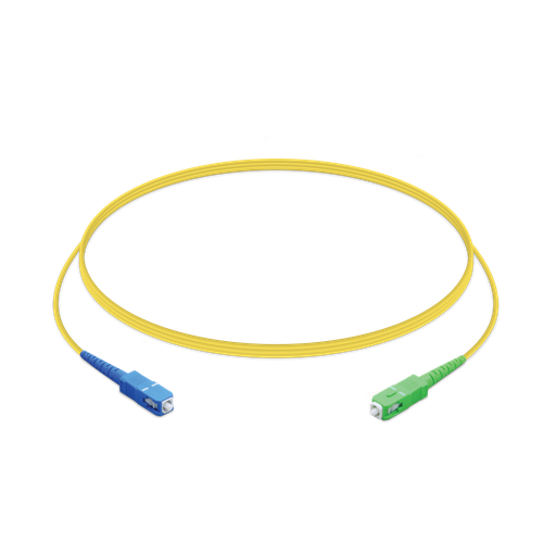 [817882026840] Ubiquiti UFiber PatchCord Cable UPC/APC, 1.5m, Single Unit, Ultra-thin 2.0 mm Jacket, SC/UPC to SC/APC, Yellow,  2Yr Warr