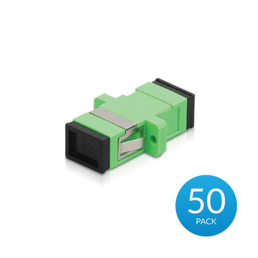 [817882026864] Ubiquiti UFiber APC Adapter， 50 Pack， SC/APC to SC/APC, 2Yr Warr