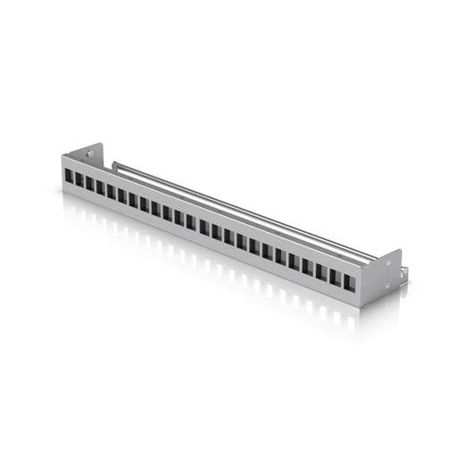[810010079060] Ubiquiti 24-Port Blank Keystone Patch Panel, Silver, 1U 24-port, Ideal for Keystone Module Installation, 2Yr Warr