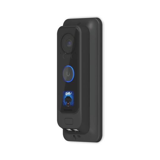 [810084691120] Ubiquiti G4 Doorbell Pro PoE Gang Box Mount, Black,Secure, Flat/ 25° Angled Wedge Angled Mounting Plate, Compatible NHU-UVC-G4-DBELL-POE, 2Yr Warr