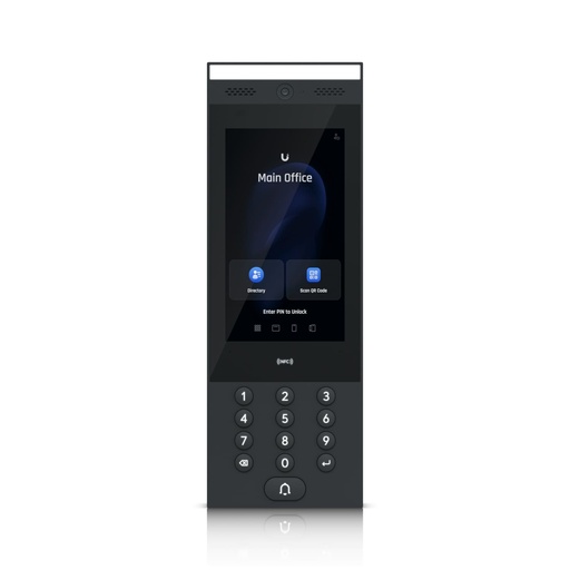 [810084693841] Ubiquiti Intercom,In/Outdoor Intercom Terminal, Manage Residential Commercial Building Entry Request, IP65, Bluetooth 4.2/ NFC Connect, 2Yr Warr