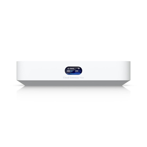 [810084697221] Ubiquiti Cloud Gateway Max, Compact 2.5G With 30+ UniFi device/300+ Client Support, 1.5 Gbps IPS Routing, 512GB NVMe SSD Included, 2 Yr Warr