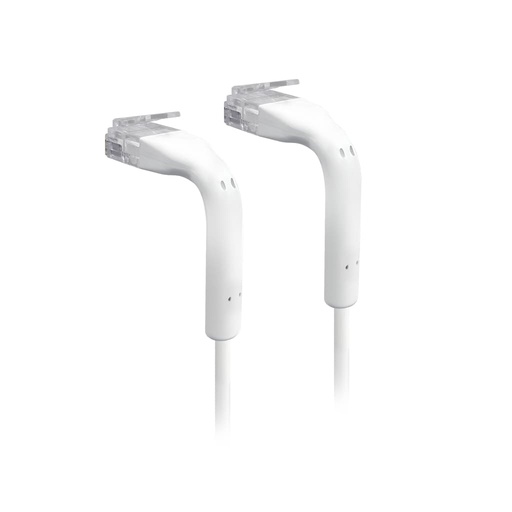[NHU-UC-RJ45-WT-10] Ubiquiti UniFi Patch Cable, 10-Pack,(OEM, Non-Retail Suggest ), Low Plastic, Length 0.1m, WHITE, Both End Bendable to 90 Degree, RJ45 Cat6, 2Yr Warr