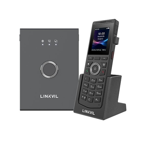 [IPF-W710P] Fanvil Linkvil W710P DECT Phone System consisting of a base (W710D) and a handset (W610D), 2.0” 240×320 color screen, HD voice
