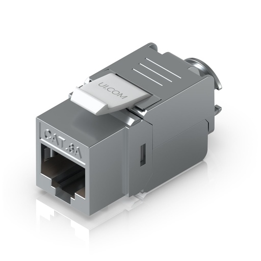 [NHU-U-K-Jack-C6A] Ubiquiti Cat6A Toolless Keystone Jack, 12-Pack, For Terminating Cat6A Ethernet Jack Without The Use Of Punch-down/ Crimping Tool, 2Yr Warr