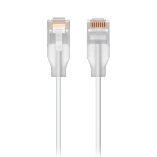 [NHU-PATCH-EL-0.3M-W] Ubiquiti UniFi Etherlighting Patch Cable,0.3M  Nano-thin Patch Cable With 2.5 GbE Support Designed sShow Etherlighting Effects, Incl 2Yr Warr