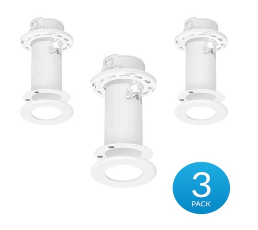 [810010070470] Ubiquiti Ceiling Mount 3 Pack, Compatible with U6 Mesh FlexHD, Mounts to a Drop Ceiling Tile, Drywall Ceiling, or Solid Ceiling, 2Yr Warr