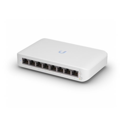 [810010071309] Ubiquiti UniFi Switch USW-Lite-8-POE, 4x PoE Output Ports, 52W PoE Supply, Fanless, Wall Mount Kit Included, 2Yr Warr