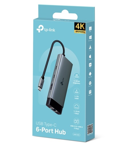 [8885020625271] TP-Link UH6120C USB Type-C 6-Port Hub