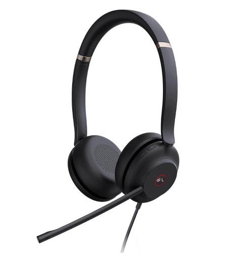 [6938818319127] Yealink UH37 Dual MicrosoftTeams Certified USB Wired Headset USB-C/A PROFESSIONAL USB HEADSET Dual Noise-Cancelling, USB-C to USB-A adapter