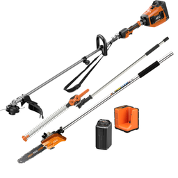 [A58LTR24] A58LTR24 58V Brushless 43cm Line Trimmer 4.0Ah Kit with Hedge Trimmer and Pole Pruner Attachments